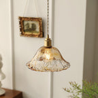 AmberGlow | Suspension Brune En Verre Légèrement Scintillant – Style Intérieur Raffiné | Valuna