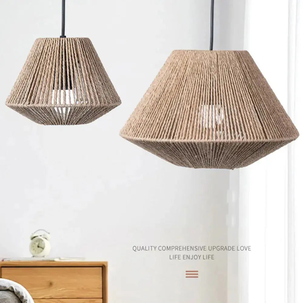 WeaveShade | Lampe Suspendue en Rotin Rustique – Ambiance Chaleureuse & Artisanale | Valuna
