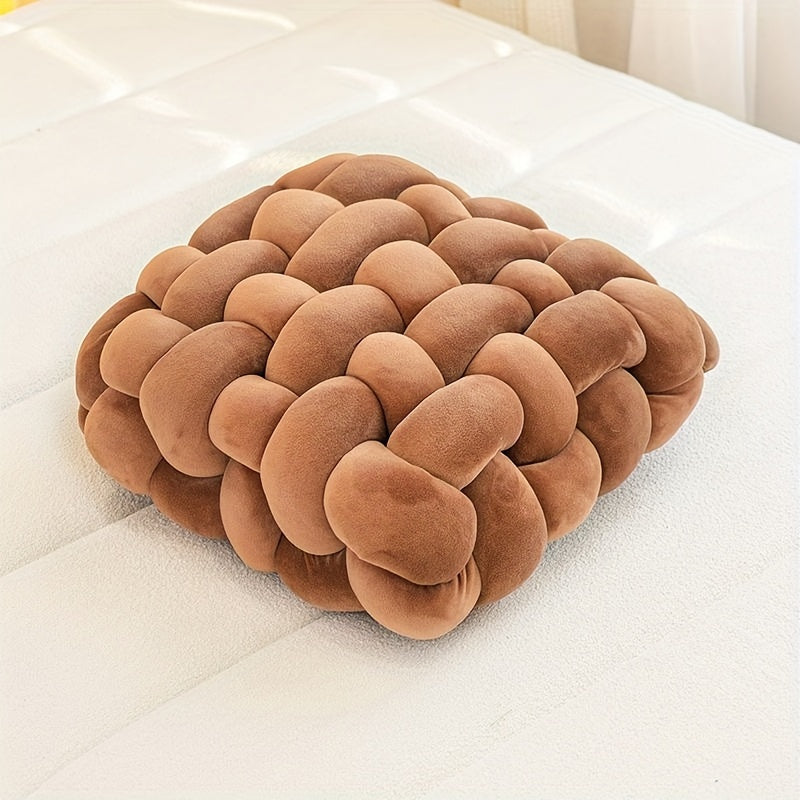 KnotHaven | Coussin En Nœud En Peluche Douce – Décoration Confortable Pour Canapé Et Lit | Valuna