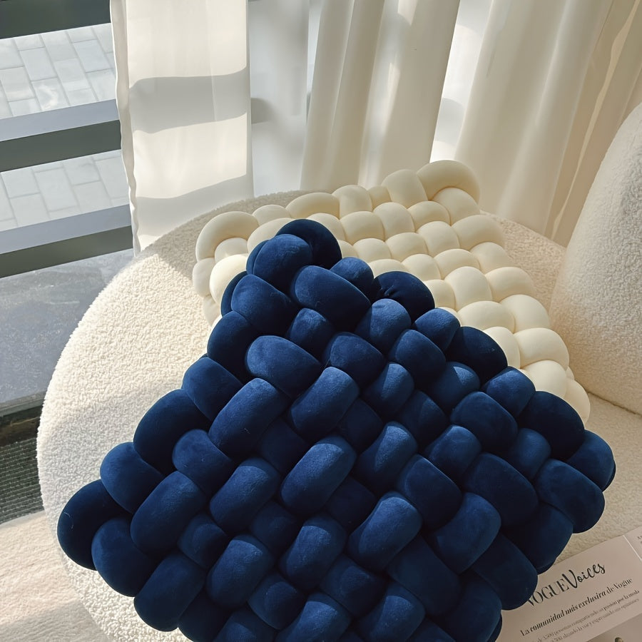 KnotHaven | Coussin En Nœud En Peluche Douce – Décoration Confortable Pour Canapé Et Lit | Valuna