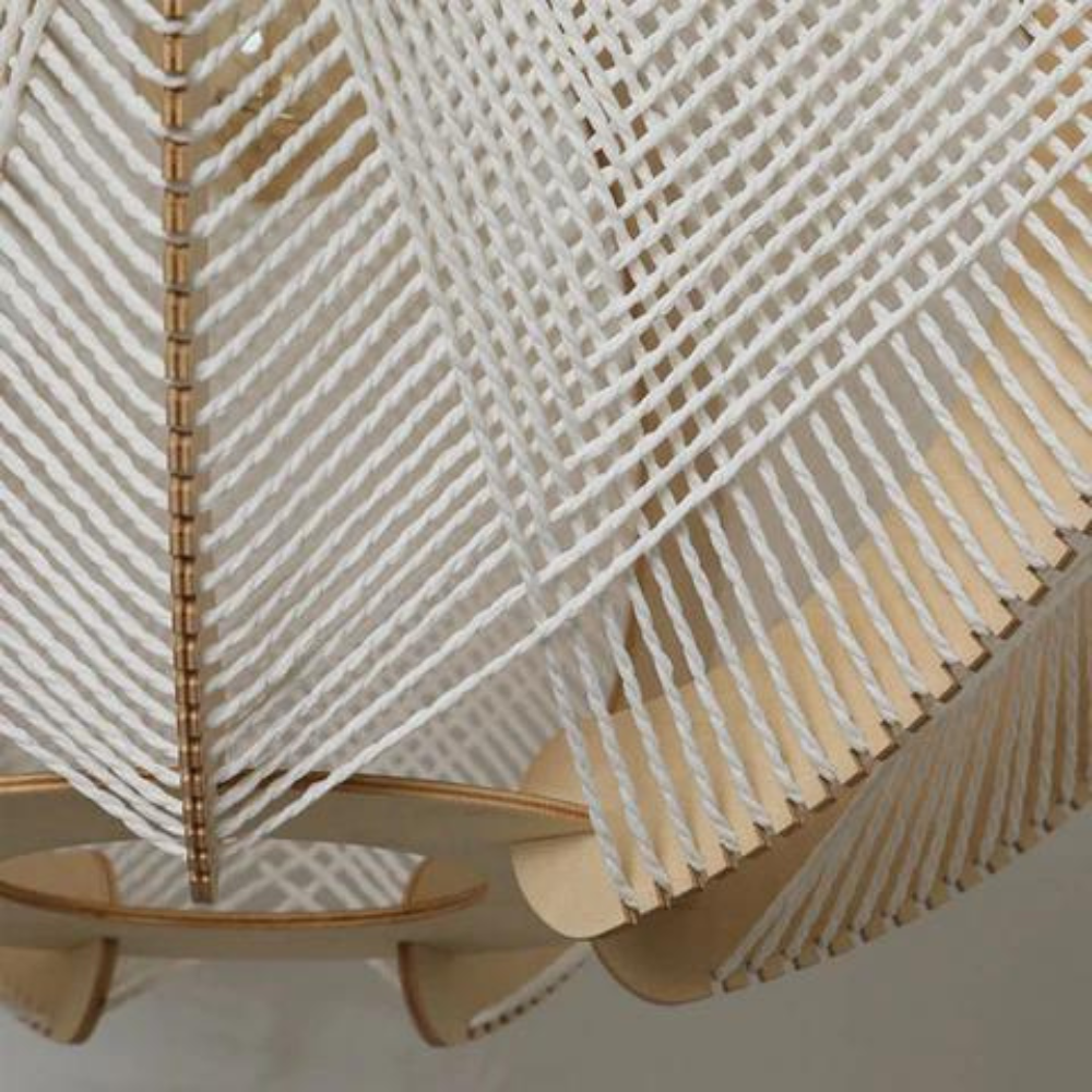 WovenDreams | Suspension Artisanale en Fibres Tressées – Décoration Naturelle & Raffinée | Valuna