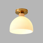 Lampe de Plafond Moderne en Verre | Blanc Laiteux | Valuna