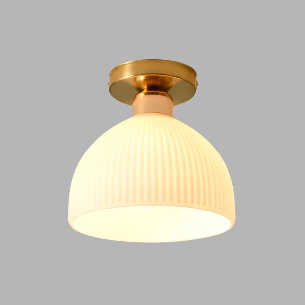 Lampe de Plafond Moderne en Verre | Blanc Laiteux | Valuna