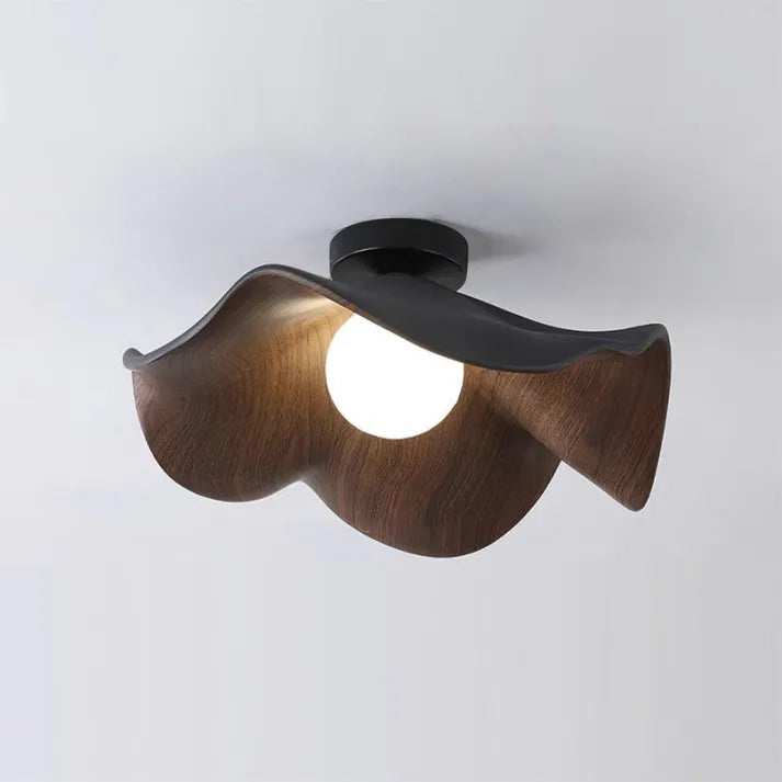 ZenBloom | Lampe de Plafond Unique en Matériaux Naturels – Élégance Organique & Design Moderne | Valuna