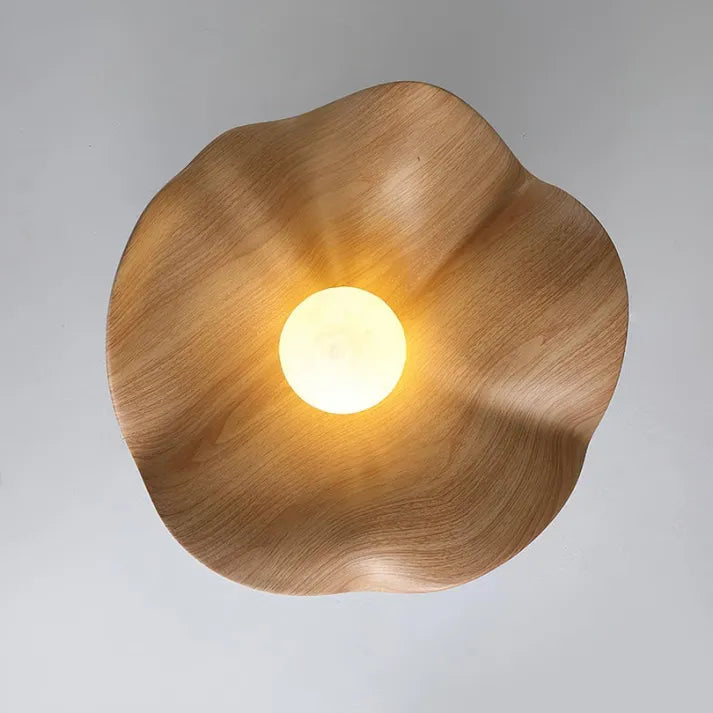 ZenBloom | Lampe de Plafond Unique en Matériaux Naturels – Élégance Organique & Design Moderne | Valuna