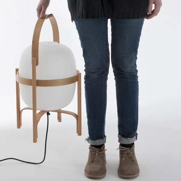 ZenOrb | Lampe En Bois Minimaliste Avec Lumière Ambiante | Valuna