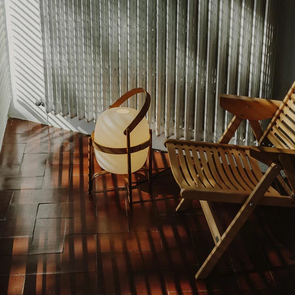 Lampe De Table En Bois Avec Abat-Jour En Verre Dépoli Lumière Ambiante – Valuna