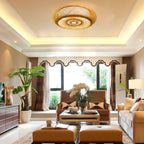 Lueur de la Nature | Lampe de Plafond en Bambou Tressé | Valuna