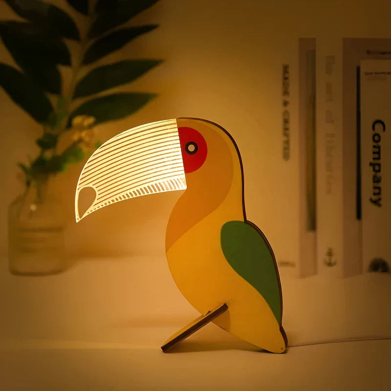 ZooLight | Lampe de Table Led Amie des Enfants – Formes d'Animaux Mignons et Lumineux | Valuna
