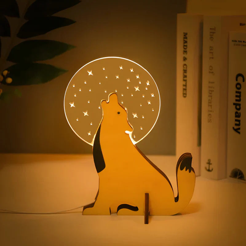 ZooLight | Lampe de Table Led Amie des Enfants – Formes d'Animaux Mignons et Lumineux | Valuna