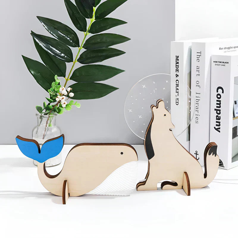 ZooLight | Lampe de Table Led Amie des Enfants – Formes d'Animaux Mignons et Lumineux | Valuna