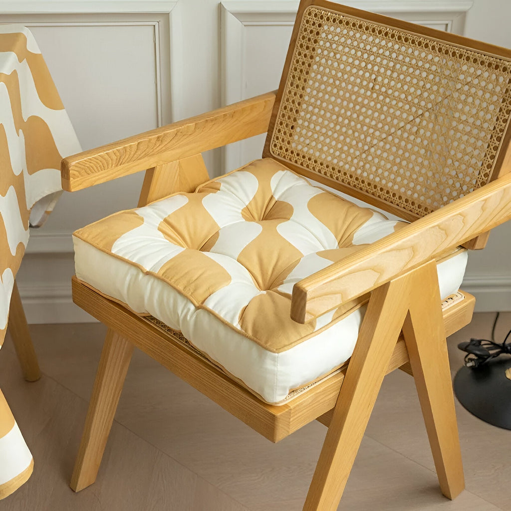 AbstractSeatPad | Coussin de Siège Imprimé – Design Abstrait Confort & Style | Valuna