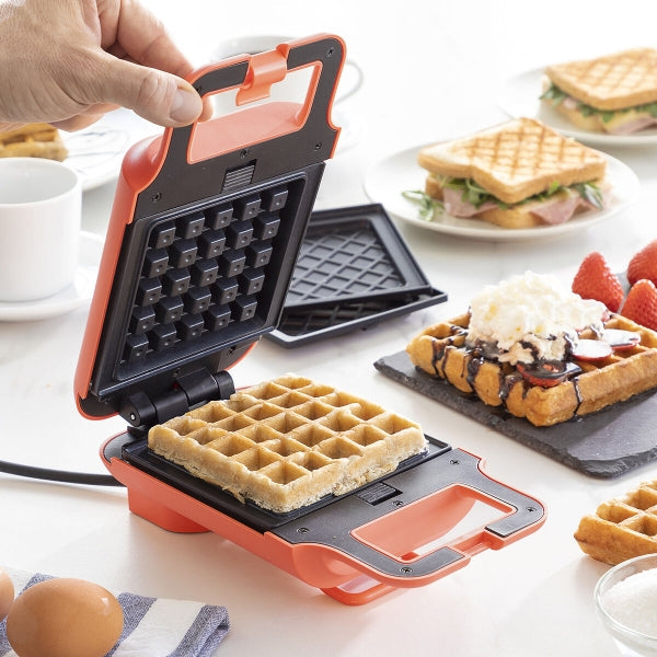 WaffleSandwich 2-En-1 | Appareil À Gaufres Et Sandwichs Avec Recettes – Livraison Offerte | Valuna