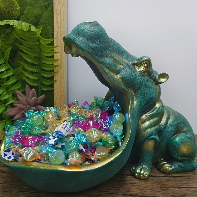 Étagère Hippopotame en Résine 25x15x18 cm - Valuna