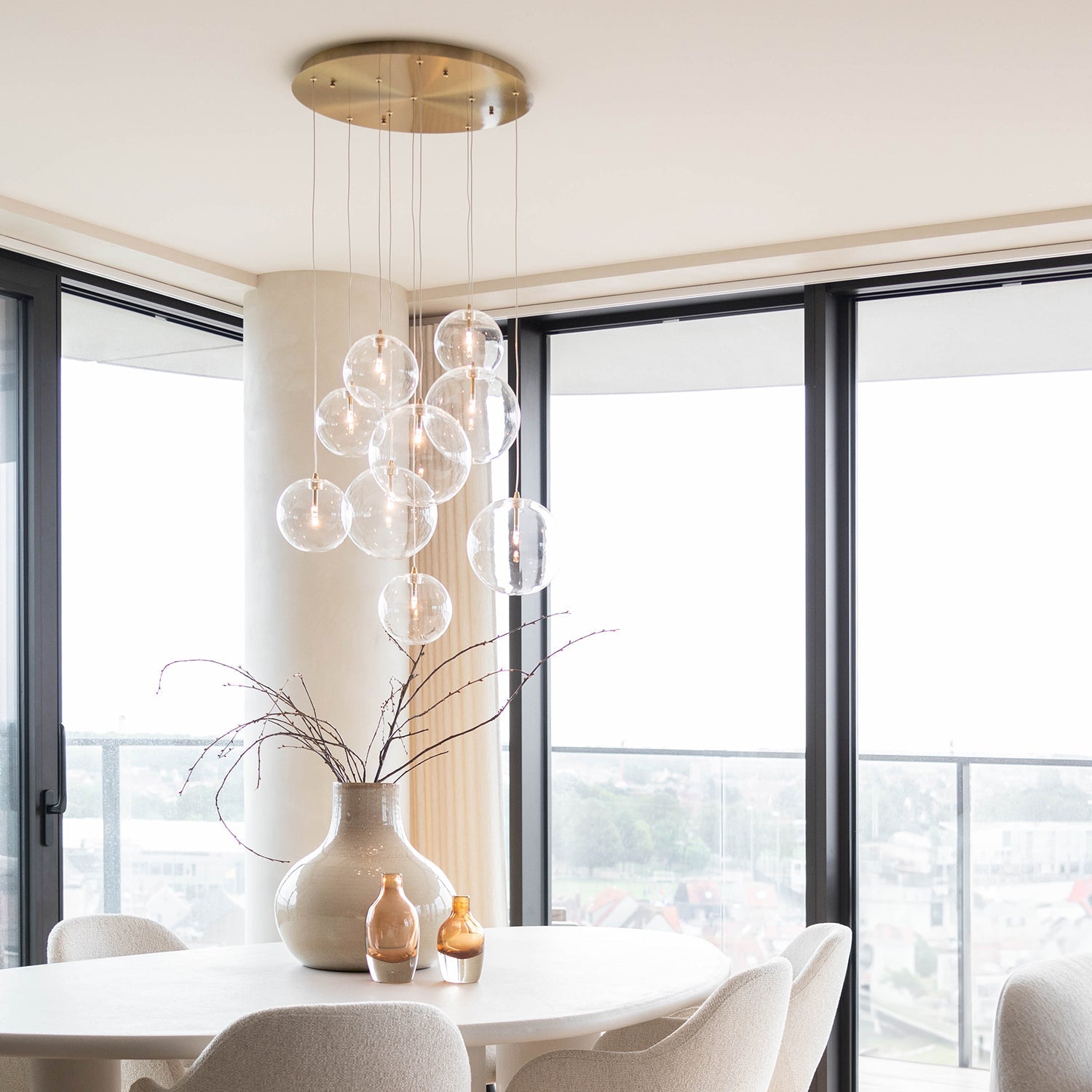 Suspension Camau 9 | Laiton Antique | Valuna