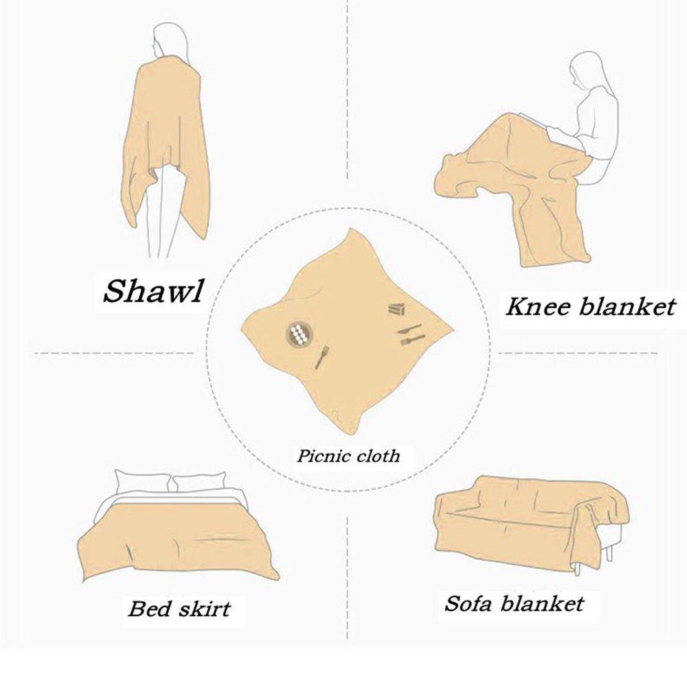 Nordic Boho | Couverture Réversible Avec Franges Et Protection Anti-Griffures Pour Chat | Valuna