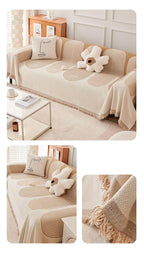 Nordic Boho | Couverture Réversible Avec Franges Et Protection Anti-Griffures Pour Chat | Valuna