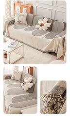 Nordic Boho | Couverture Réversible Avec Franges Et Protection Anti-Griffures Pour Chat | Valuna