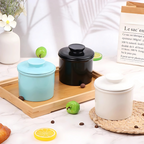 Beurrier En Céramique Avec Couvercle Étanche Pour Conservation Du Beurre - Valuna