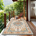 BohoTerra | Tapis De Terrasse Bohème Imperméable Pour Extérieur | Valuna