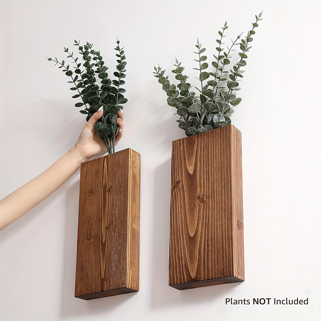 RusticWall | Vase Murale En Bois – Ambiance Naturelle Pour Tout Intérieur | Valuna