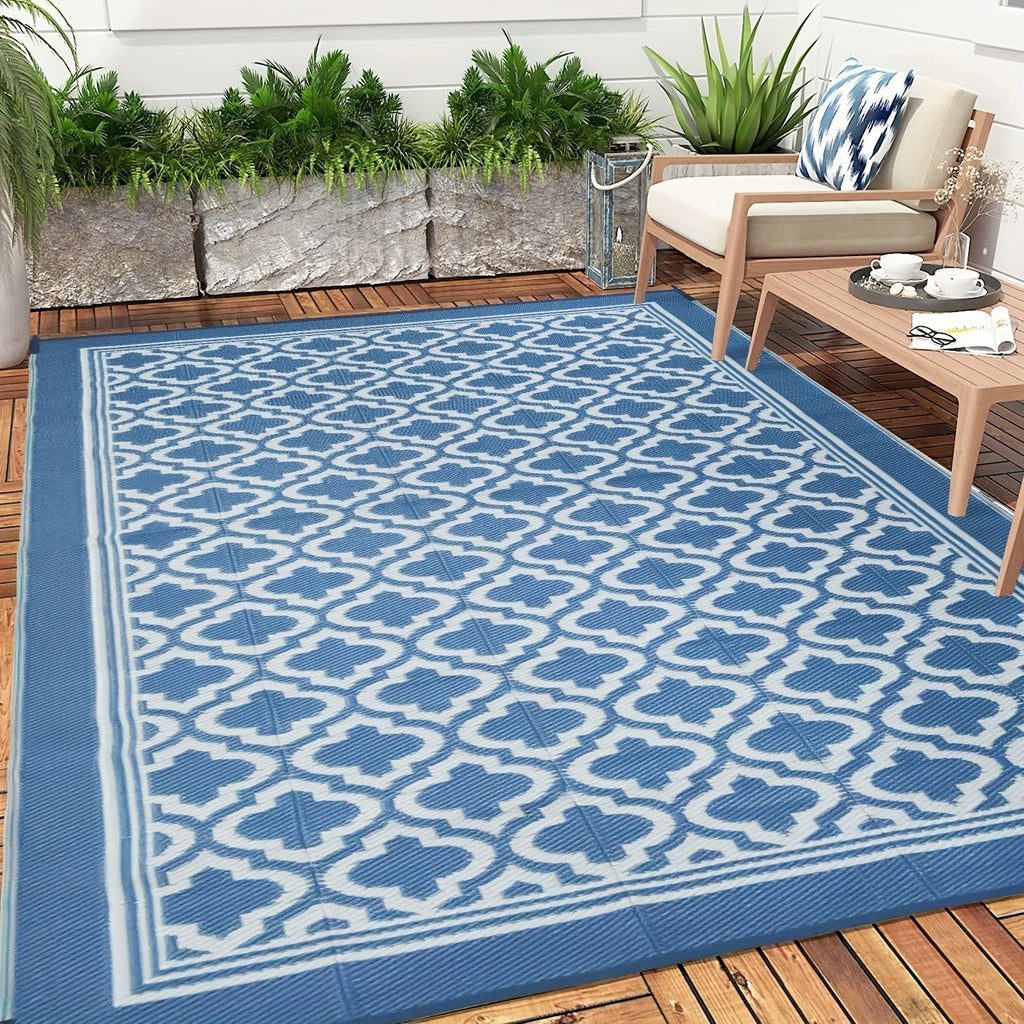 BohoShield | Tapis d’Extérieur Imperméable – Style Boho Élégant | Valuna