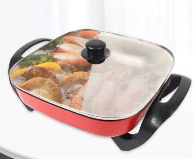 Cocotte Électrique 1800 W | Revêtement Téflon Anti‑adhésif & Cuve Spacieuse | Valuna