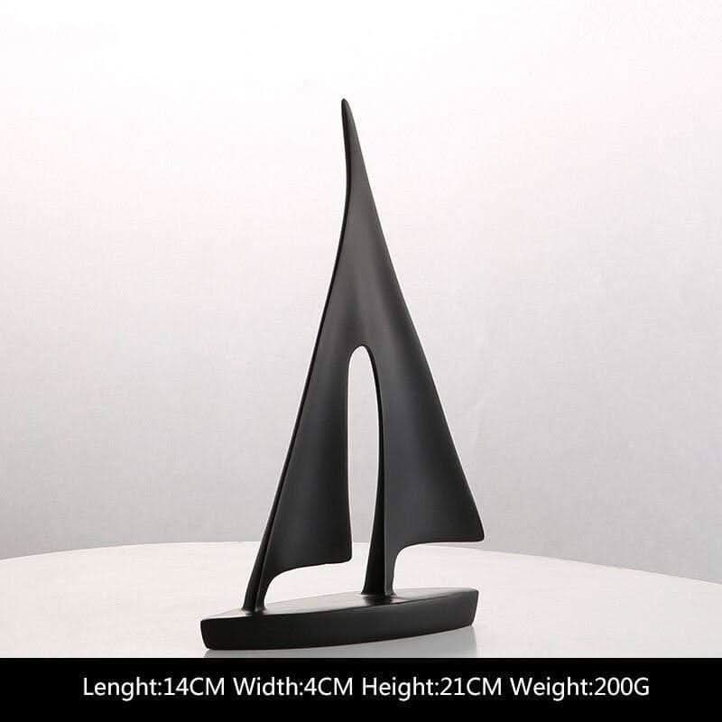 Loriana | Sculpture Voilier En Résine Au Design Moderne | Valuna