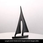 Loriana | Sculpture Voilier En Résine Au Design Moderne | Valuna