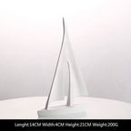 Loriana | Sculpture Voilier En Résine Au Design Moderne | Valuna