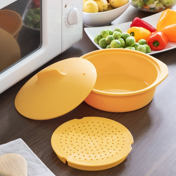 Cuiseur à Vapeur Silicone Multifonction + Livre de Recettes | Cuisson Saine & Rapide | Valuna