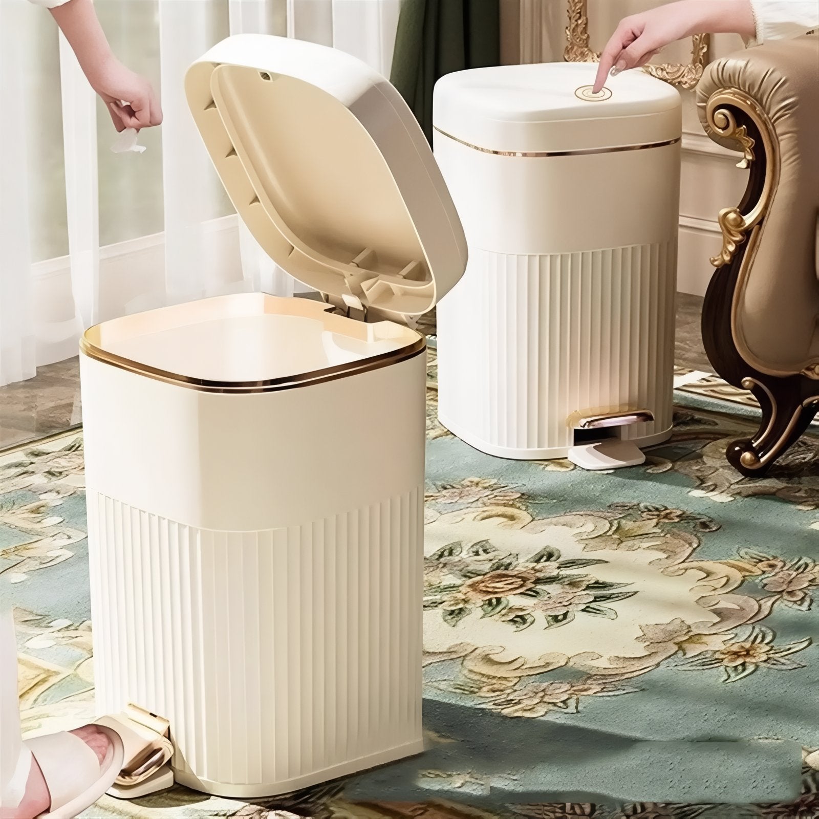 Poubelle Élégante | Pédale et Fonction Soft-Close | Valuna