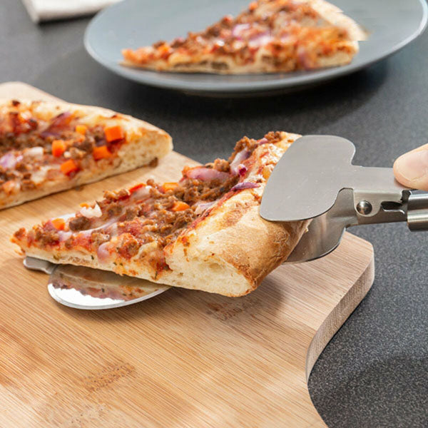 Découpeur À Pizza Design 4-En-1 | Roulette, Scie, Spatule Et Pince – Livraison Offerte | Valuna