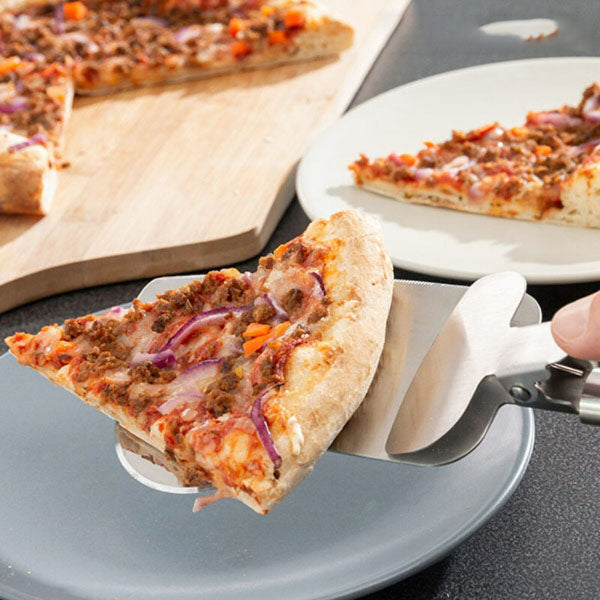 Découpeur À Pizza Design 4-En-1 | Roulette, Scie, Spatule Et Pince – Livraison Offerte | Valuna