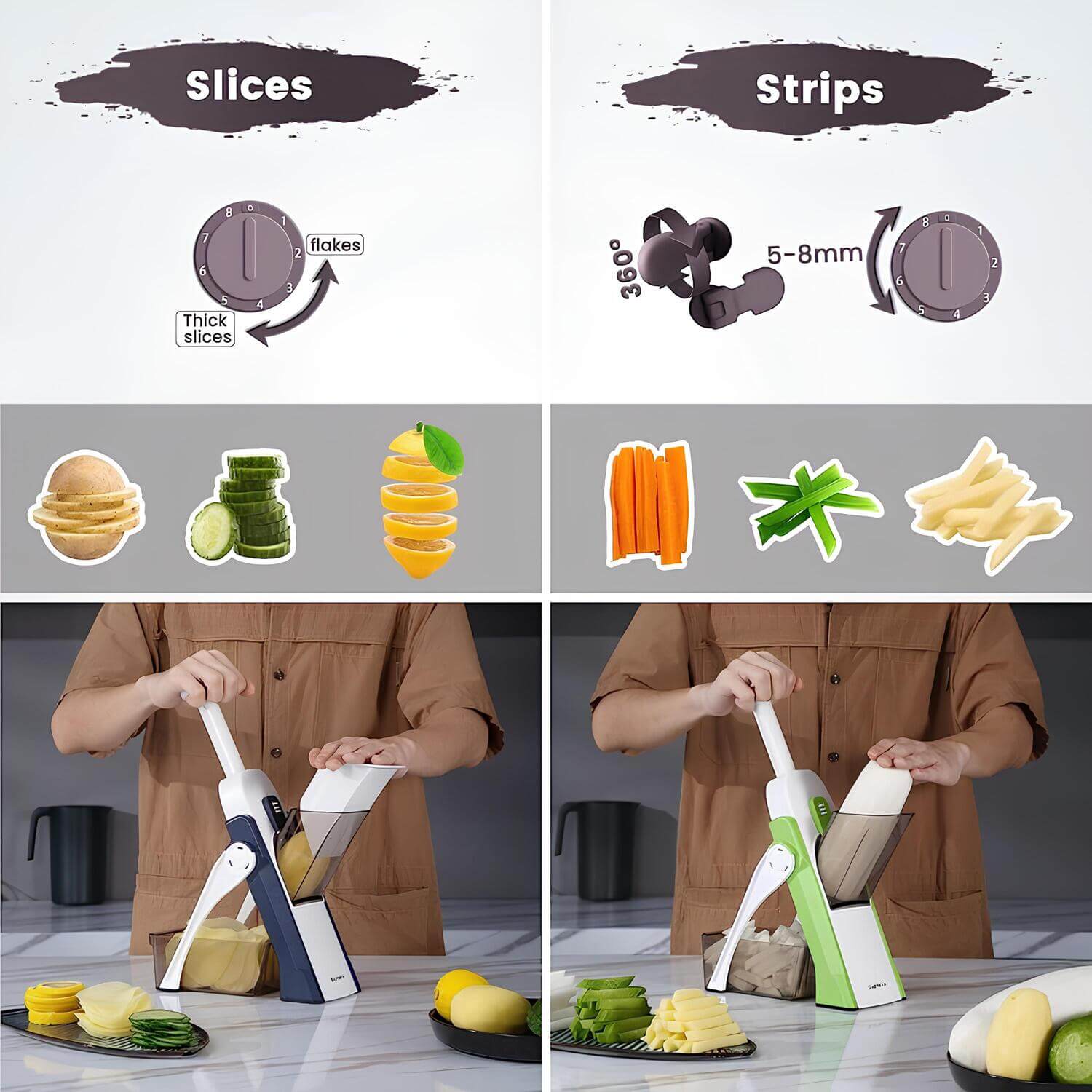 MultiSlice | Machine de Découpe Multifonctionnelle – Cuisine Rapide & Pratique | Valuna