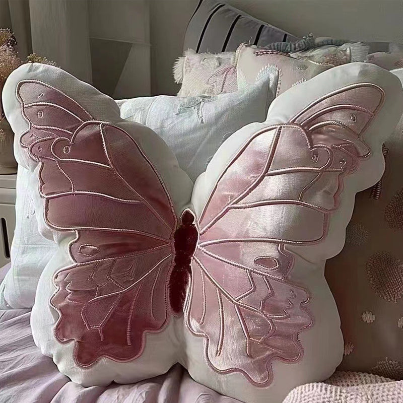 ButterPlush | Coussin En Peluche Papillon – Coussin Décoratif Doux Pour Canapé Et Chambre D’Enfant | Valuna