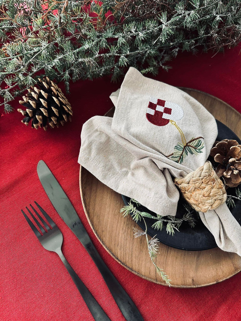 Dug Julerød | Nappe En Coton Disponible En Plusieurs Tailles | Valuna
