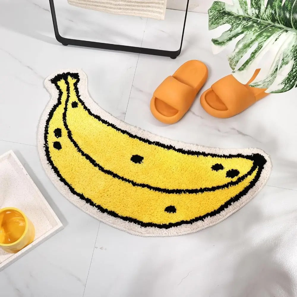 BananaBathMat | Tapis De Salle De Bain Amusant – Antidérapant Et Lavable En Machine | Valuna