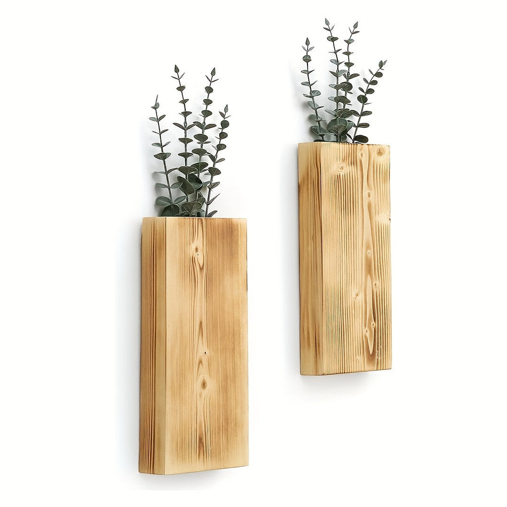 RusticWall | Vase Murale En Bois – Ambiance Naturelle Pour Tout Intérieur | Valuna
