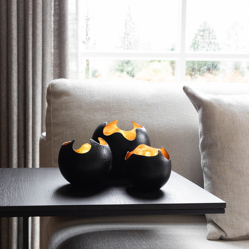 Porte‑bougies Tealight Kotori S (Lot de 3) | Lueur Douce et Chaleureuse pour Espaces Confortables | Valuna