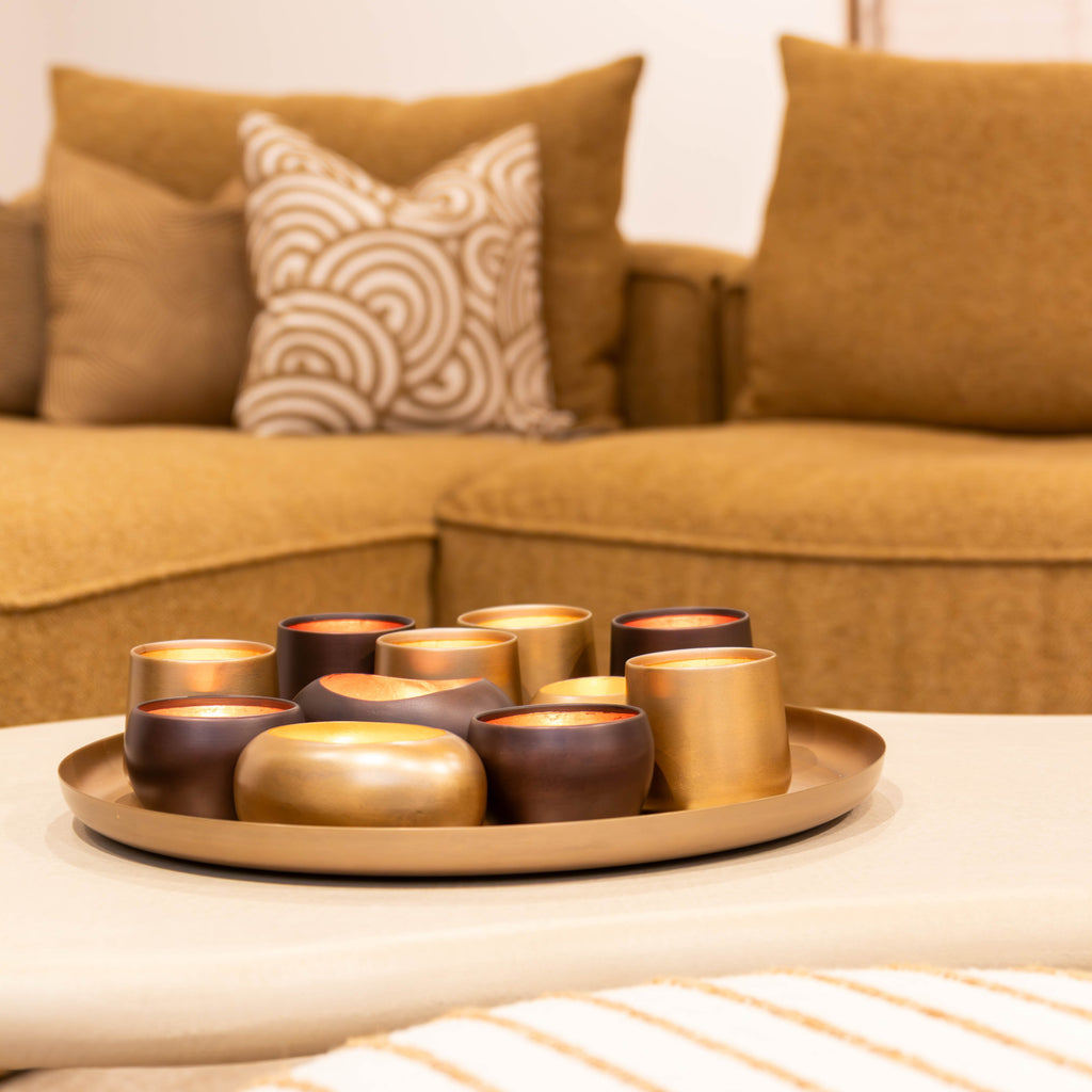 Tablett | mit Teelichtern Marlot | Valuna