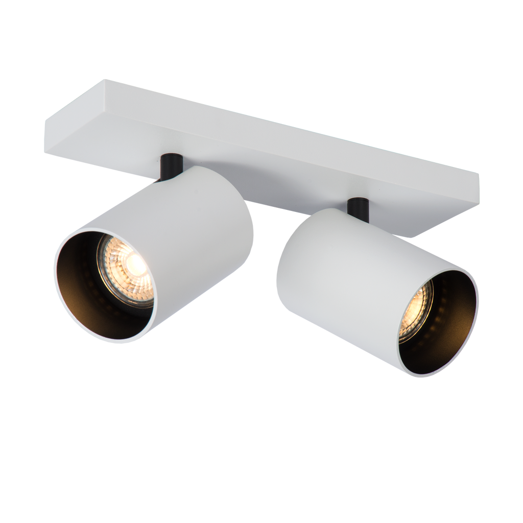 Plafonnier Bicolore Nuo | Éclairage Minimaliste Blanc & Noir Élégant | Valuna