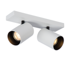 Plafonnier Bicolore Nuo | Éclairage Minimaliste Blanc & Noir Élégant | Valuna