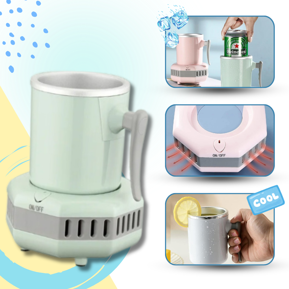 ChillSip Rafraîchisseur Économe d’Énergie pour Tasse | Refroidisseur de Boisson Compact à Effet Peltier | Valuna