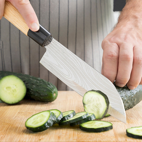 DamascusChef | Ensemble De 3 Couteaux Japonais Avec Étui Professionnel – Livraison Offerte | Valuna