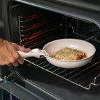 Ensemble de 5 Poêles avec Poignée Amovible | Ustensiles Empilables & Gain de Place | Valuna