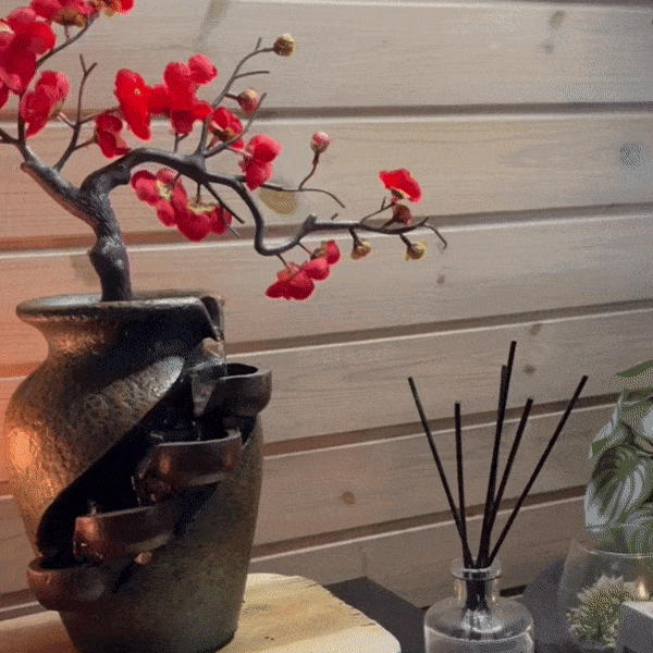 BlossomFlow | Vase à Eau Garduru – Décoration De Bonsai Apaisante Avec Fontaine | Valuna