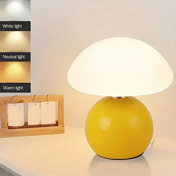 LoriGlow | Lampe Champignon Couleur Crème Pour Ambiance Douce | Valuna