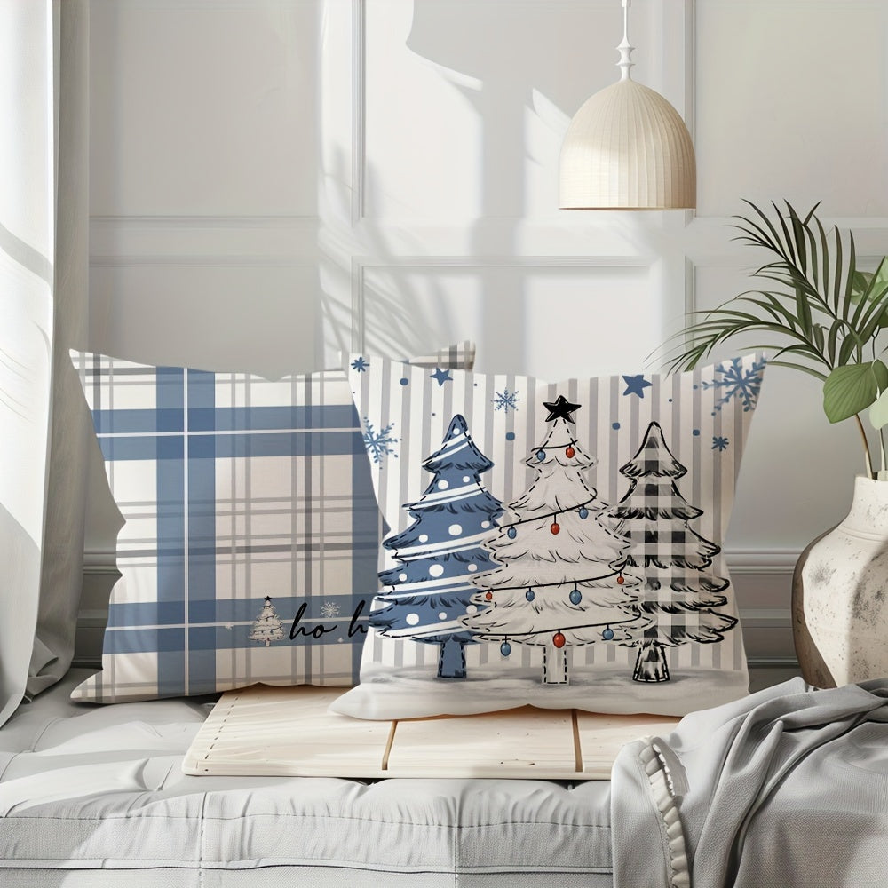 Confort Festif Pour Votre Maison | Ensemble De 4 Housses De Coussin De Noël | Valuna