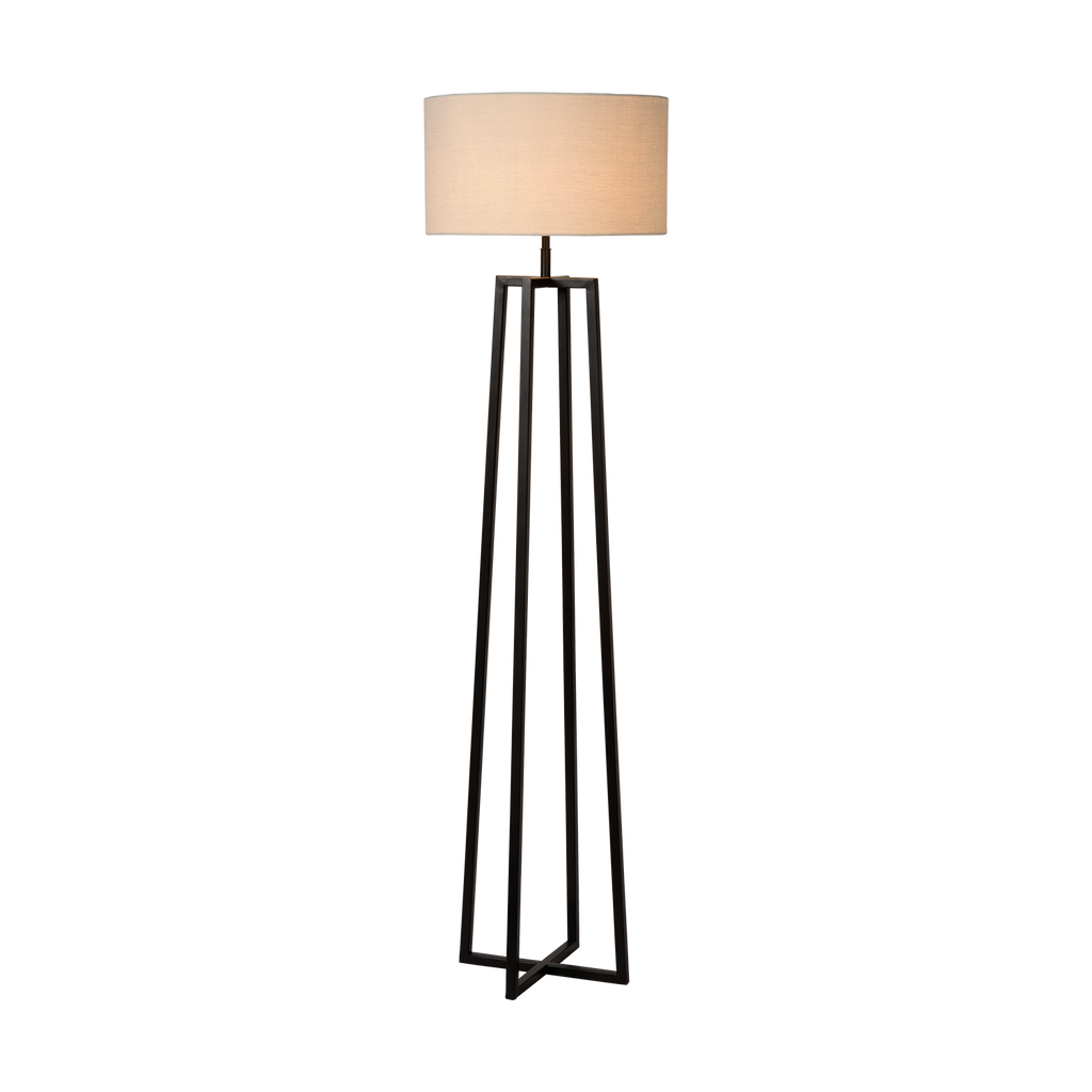 Lampe sur pied Potsdam | Noir | Valuna